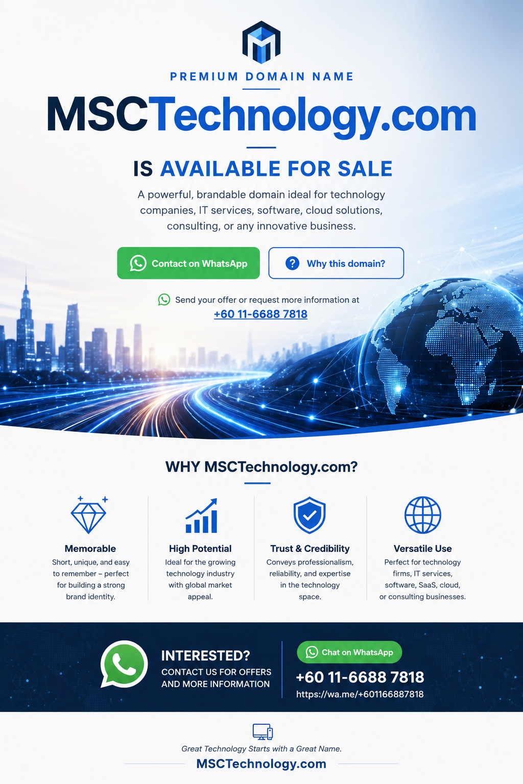 MSCTechnology.com premium domain artwork